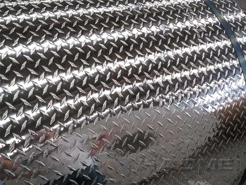 Plaque de roulement en aluminium 1000 5 barres