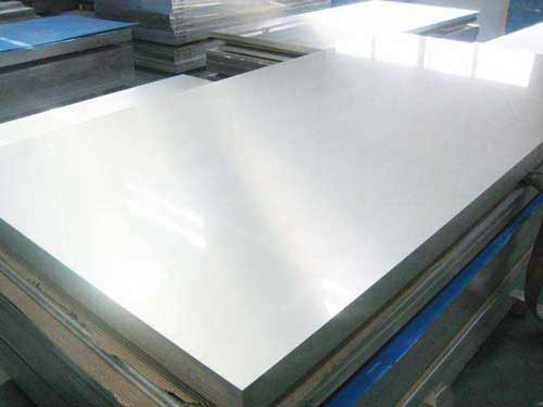 White painted aluminum sheet