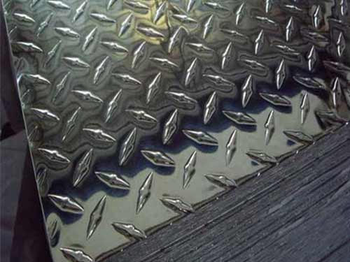 gold anodized aluminum 2 bar tread sheet